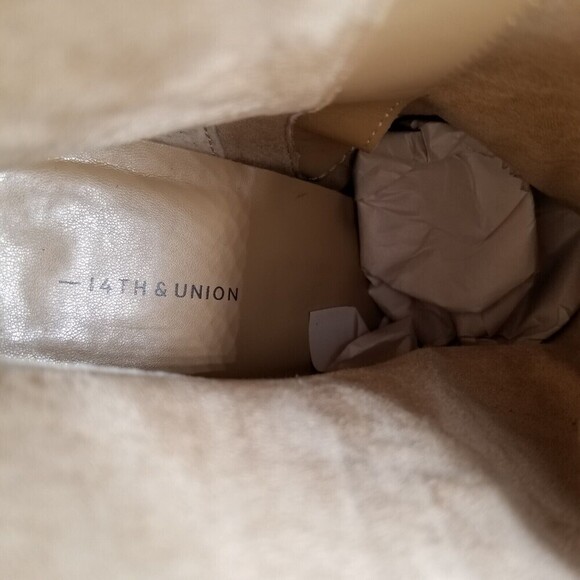 14th & Union Women Snake Faux Leather Heel Braxten Ankle Boots 8.5 - Picture 8 of 8